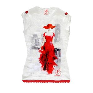 T-shirt – Lady in red