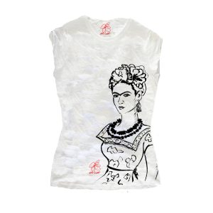 T-shirt – Passione per Frida black and white