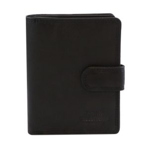 Portafoglio in vera pelle morbida ARISTEA – Nero