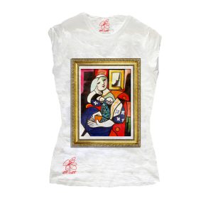 T-shirt – Donna che legge di Picasso
