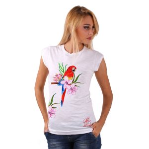 T-shirt – Red parrot
