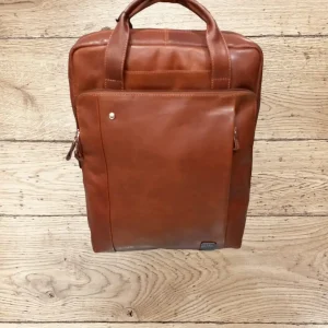 Zaino/cartella in pelle marchio Acciaio