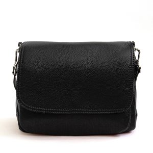 ASIA – Postina multi-scomparto in pelle nero