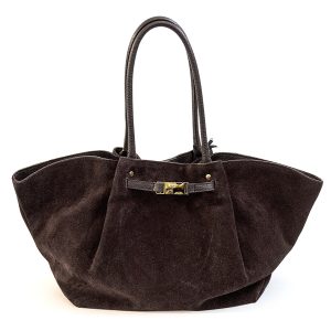 BARTOK – Shopping in camoscio testa di moro