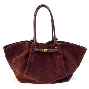 BARTOK – Shopping in camoscio bordeaux