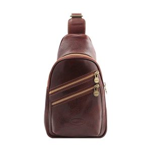 Borsello a tracolla in cuoio toscano VESPUCCI – Testa di Moro