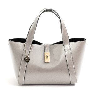 BOXY – Bauletto in pelle elegant latte
