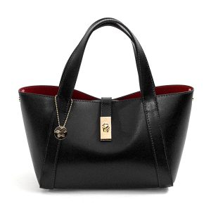 BOXY – Bauletto in pelle elegant nero