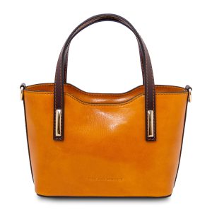 AMELIA Borsa a mano in pelle – Miele