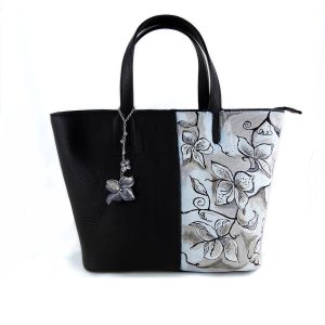 Borsa – Fiori in bianco e nero
