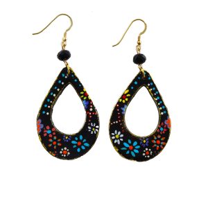 Orecchini –  Gocce multicolori ceramica di Vietri