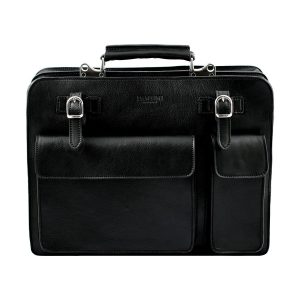 Ventiquattrore Urban in pelle OXFORD – Nero