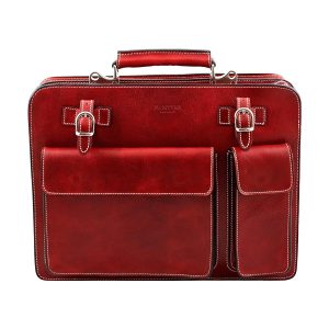 Ventiquattrore Urban in pelle OXFORD – Rosso