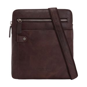 Borsello a tracolla in pelle COSTANZO – Testa di Moro