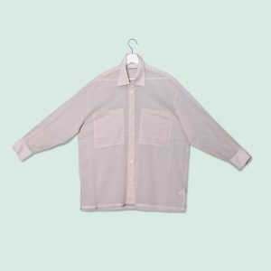 Camicia in mussola di cotone rosa Phisique Du Role