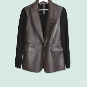 Giacca Donna Pelle e Maglia Soave Knit The Jack