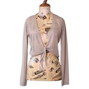 Cardigan Corto in Lurex Floor