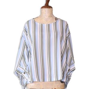 Blusa Rigata a Scatoletta Numero Primo