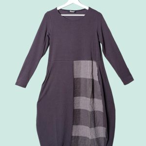 Abito Goffrato Check Mama B