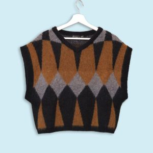 Gilet Jacquard Geometrico Phisique du Role