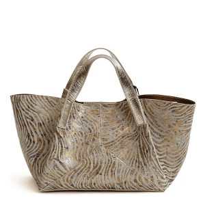 KENYA – Tote in pelle serigrafata