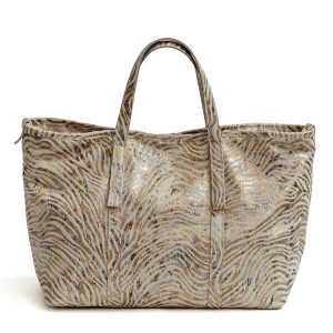 KENYA BIG – Shopping in pelle serigrafata