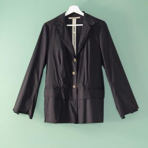 Giacca in Popeline Doppio Collo – Lunghezza Mousse