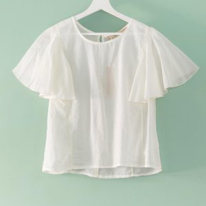 Blusa Manica a Balza Mousse