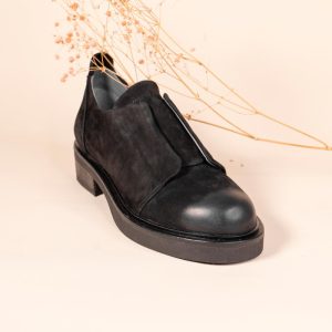 Scarpa in Nabuk Antracite Bonfanti