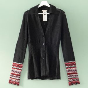 Cardigan Manica Ricamata Numero Primo