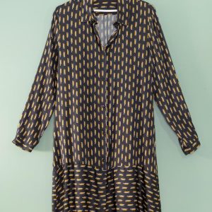 Abito Fantasia Nero Mousse