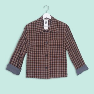 Camicia Check Goffrata Moro Numero Primo