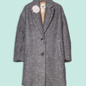 Cappotto Grigio con Paillettes Numero Primo