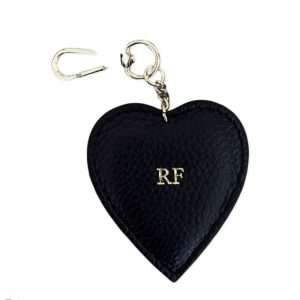 Portachiavi a cuore personalizzabile in vera pelle