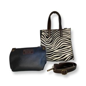 Borsa shopper mini  in cavallino. Vera pelle Made in Italy