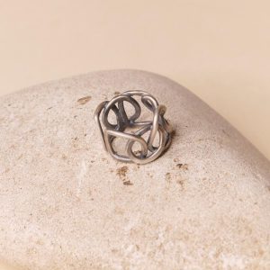 Anello Fascia Rigida in Peltro Majo