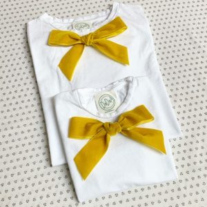 T-SHIRT MINI ME FIOCCO VELLUTO