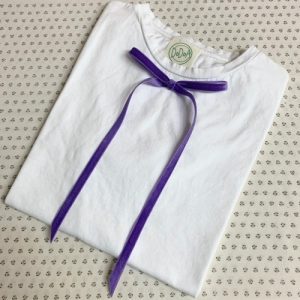 T-SHIRT DONNA FIOCCO SOTTILE VELLUTO