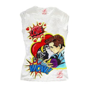 T-shirt – Love, omaggio a Roy Lichtenstein