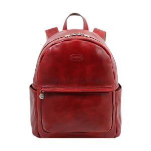 Zaino in cuoio toscano naturale ANGELICO – Rosso