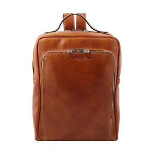 Zaino unisex in pelle TUSCANY – Miele