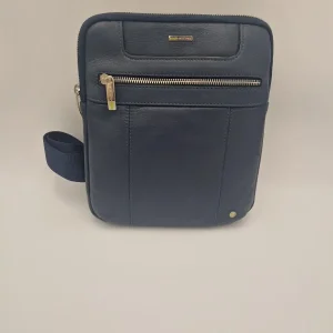 Tracolla piatta pelle Acciaio