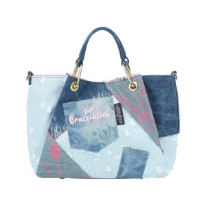 Borsa a Mano Braccialini AMY JEANS – Blu