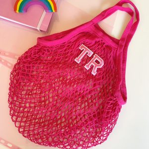 BORSA A RETE PERSONALIZZATA CON INIZIALI