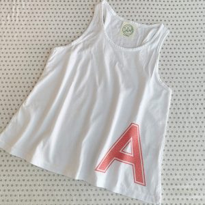 TOP BAMBINA CON INIZIALE