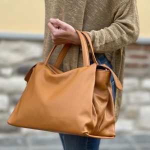 Borsa a mano in pelle