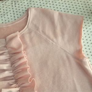 FELPA DONNA MARIPOSA ROUCHES MANICA CORTA