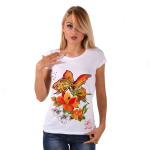 Maglietta – Fish and flowers