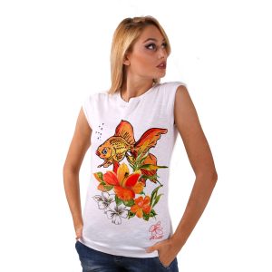 T-shirt – Fish and flowers