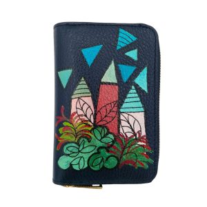 portafoglio in pelle – casette e Natura